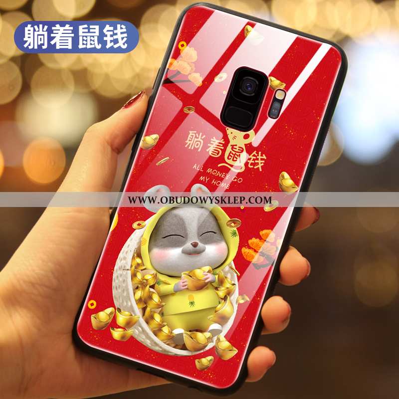 Obudowa Samsung Galaxy S9 Ochraniacz Mały Telefon Komórkowy, Etui Samsung Galaxy S9 Szkło Rat Czarna