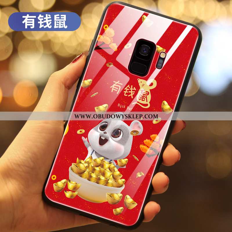 Obudowa Samsung Galaxy S9 Ochraniacz Mały Telefon Komórkowy, Etui Samsung Galaxy S9 Szkło Rat Czarna