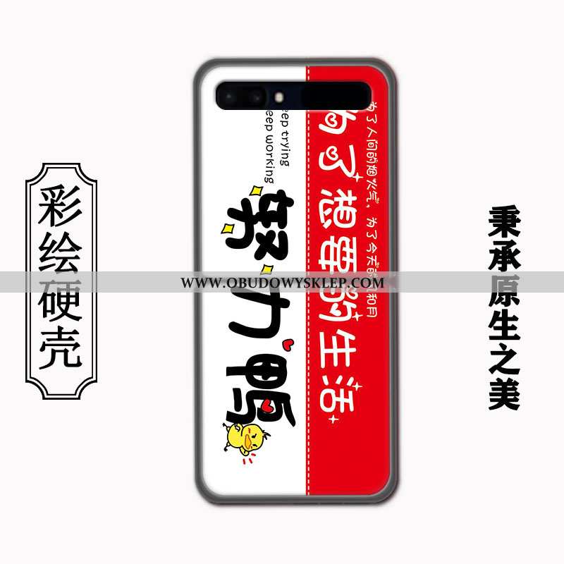 Obudowa Samsung Z Flip Osobowość Gwiazda Futerał, Etui Samsung Z Flip Trendy Ochraniacz Czerwona
