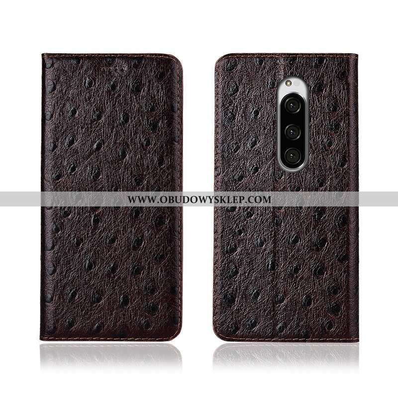 Obudowa Sony Xperia 1 Miękki All Inclusive Ochraniacz, Etui Sony Xperia 1 Silikonowe Skórzane Kawowy