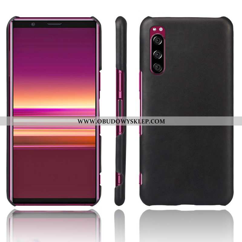Obudowa Sony Xperia 10 Ii Skóra Jakość Ciemno Niebieski, Etui Sony Xperia 10 Ii Ochraniacz Granatowy