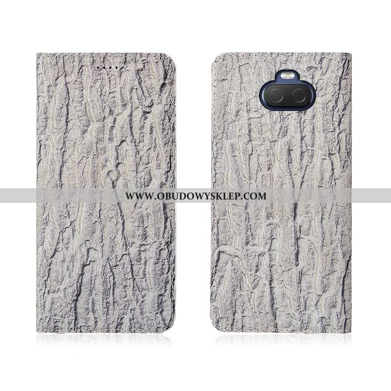 Obudowa Sony Xperia 10 Nubuku Miękki Drzewa, Etui Sony Xperia 10 Skóra Telefon Komórkowy Niebieska
