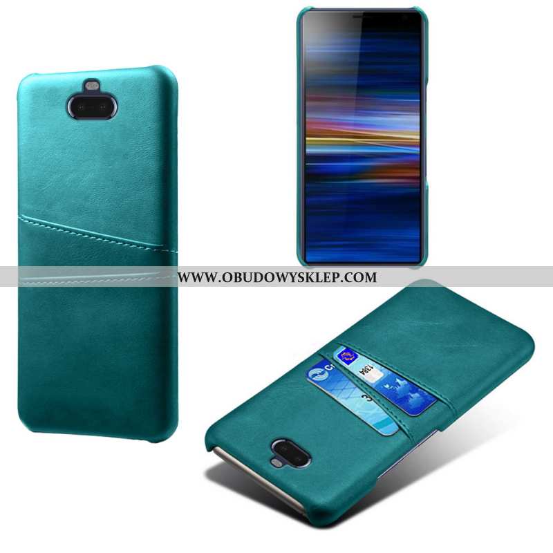 Obudowa Sony Xperia 10 Plus Skóra Futerał Anti-fall, Etui Sony Xperia 10 Plus Ochraniacz Granatowy