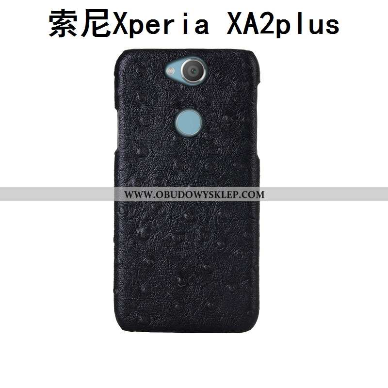 Obudowa Sony Xperia Xa2 Plus Wzór Skóra Etui, Etui Sony Xperia Xa2 Plus Ochraniacz Luksusowy Brązowe