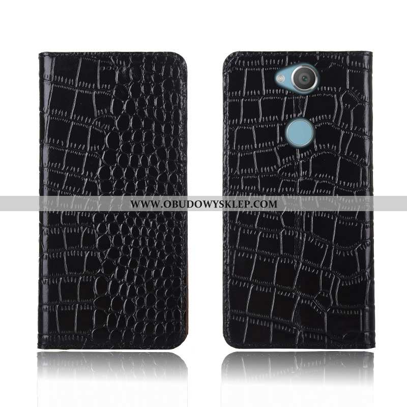 Obudowa Sony Xperia Xa2 Ultra Skórzane Etui Klapa Etui, Sony Xperia Xa2 Ultra Prawdziwa Skóra Krokod