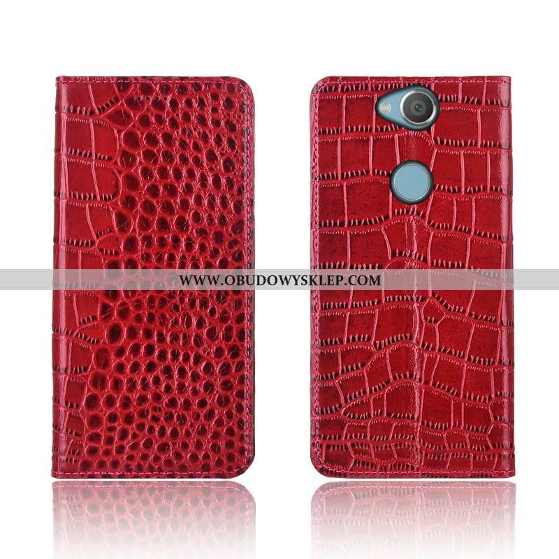 Obudowa Sony Xperia Xa2 Ultra Skórzane Etui Klapa Etui, Sony Xperia Xa2 Ultra Prawdziwa Skóra Krokod
