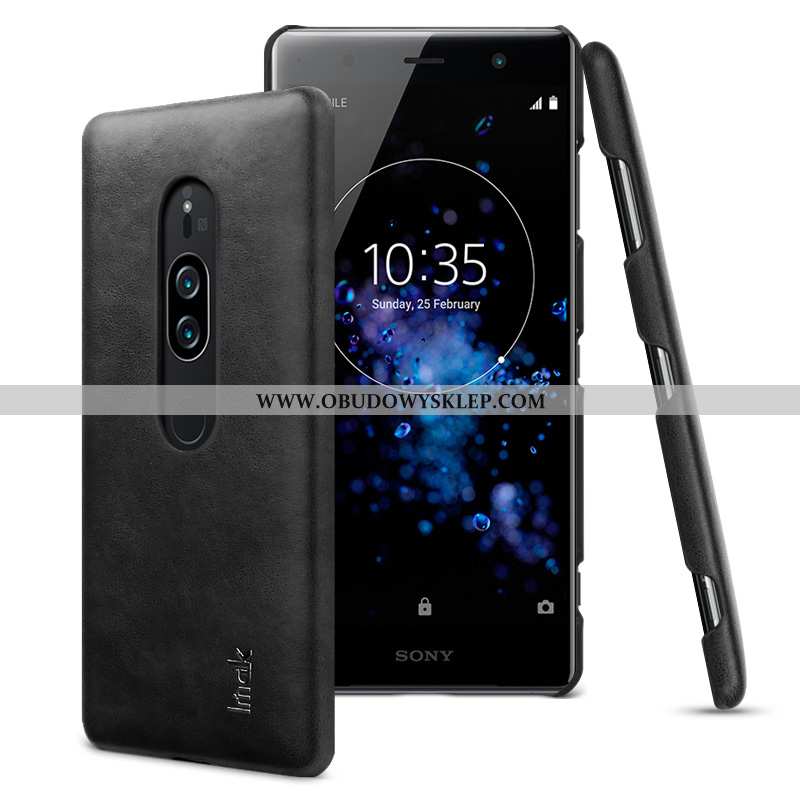 Obudowa Sony Xperia Xz2 Premium Nubuku Czarny Telefon Komórkowy, Etui Sony Xperia Xz2 Premium Skóra 