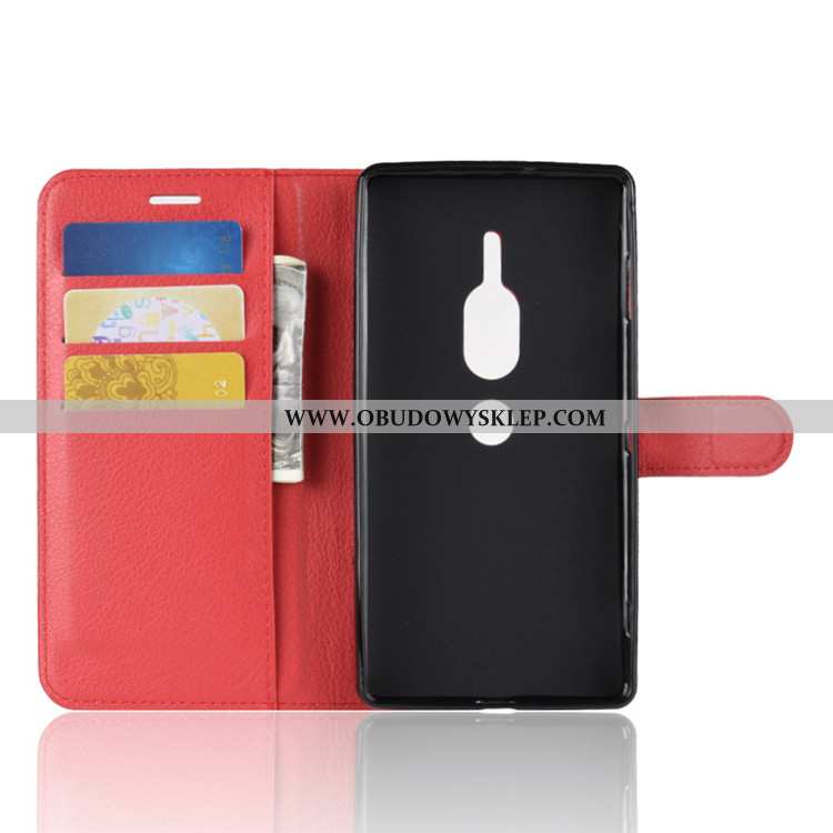 Obudowa Sony Xperia Xz2 Premium Ochraniacz Czarny Portfel, Etui Sony Xperia Xz2 Premium Skórzane Tel