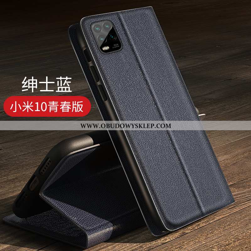 Obudowa Xiaomi Mi 10 Lite Skórzane Etui Ochraniacz Obudowa, Xiaomi Mi 10 Lite Osobowość Trendy Czarn