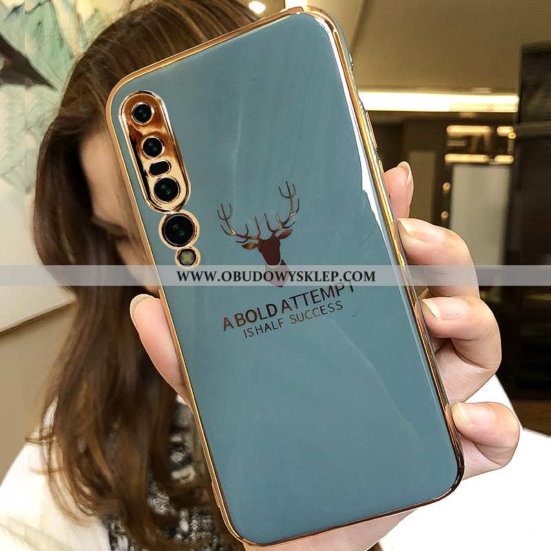 Obudowa Xiaomi Mi 10 Pro Kreatywne Zielony Cienkie, Etui Xiaomi Mi 10 Pro Trendy Szary Zielone