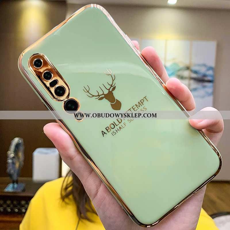 Obudowa Xiaomi Mi 10 Pro Kreatywne Zielony Cienkie, Etui Xiaomi Mi 10 Pro Trendy Szary Zielone