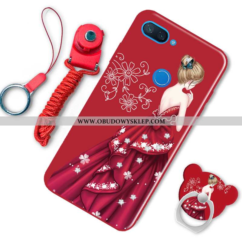 Obudowa Xiaomi Mi 8 Lite Nubuku Młodzież Biały, Etui Xiaomi Mi 8 Lite Kreskówka Miękki Biała