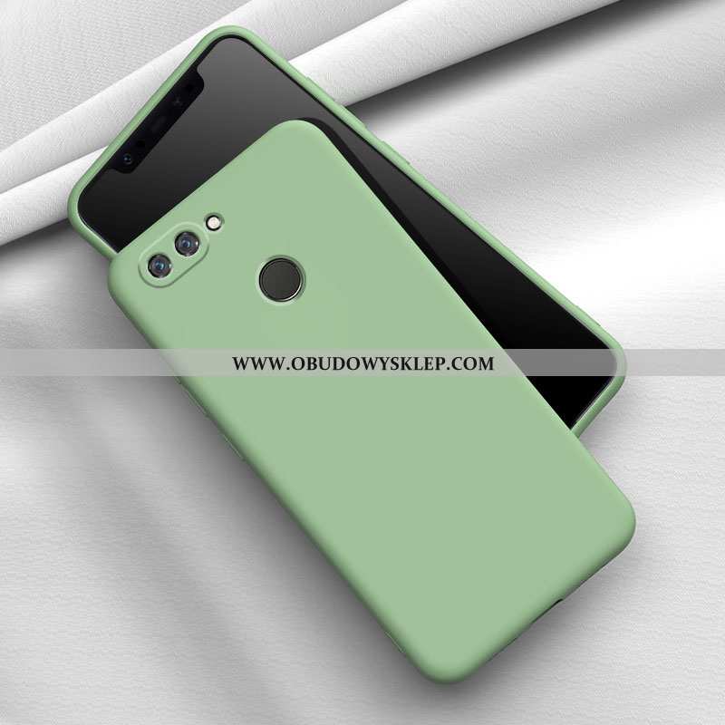 Obudowa Xiaomi Mi 8 Lite Silikonowe Proste Młodzież, Etui Xiaomi Mi 8 Lite Ochraniacz Nubuku Zielone