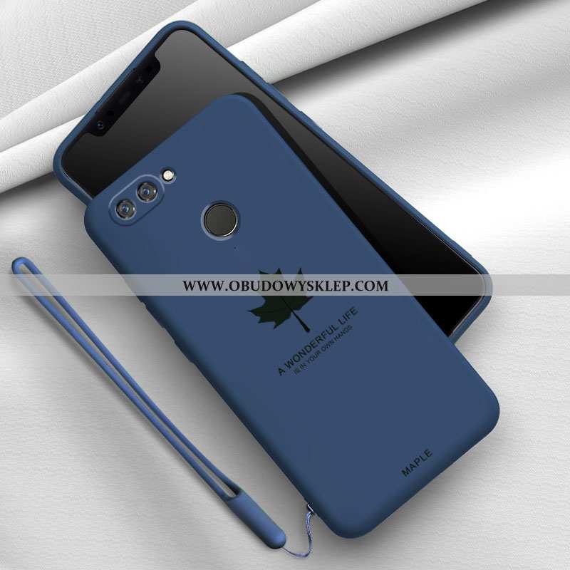 Obudowa Xiaomi Mi 8 Lite Silikonowe Proste Młodzież, Etui Xiaomi Mi 8 Lite Ochraniacz Nubuku Zielone