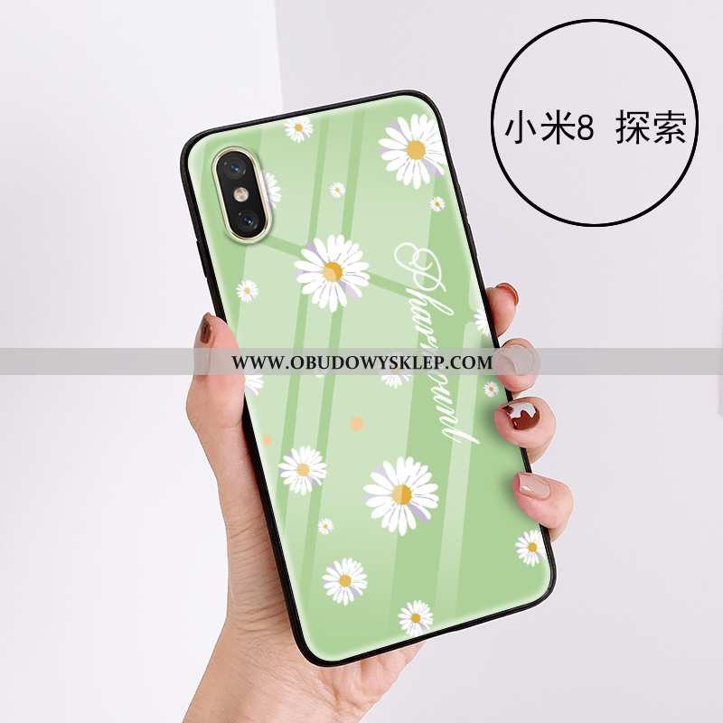Obudowa Xiaomi Mi 8 Pro Szkło Kwiatowa Młodzież, Etui Xiaomi Mi 8 Pro Piękny Wzór Rozowa