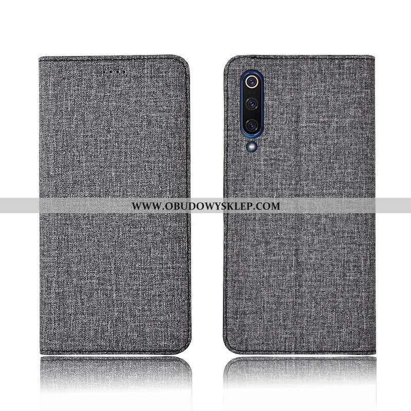 Obudowa Xiaomi Mi 9 Lite Bawełna I Len Wzór Telefon Komórkowy, Etui Xiaomi Mi 9 Lite Skórzane All In