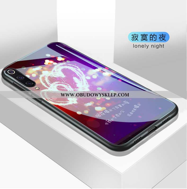 Obudowa Xiaomi Mi 9 Ochraniacz Purpurowy Etui, Etui Xiaomi Mi 9 Szkło Mały Fioletowy