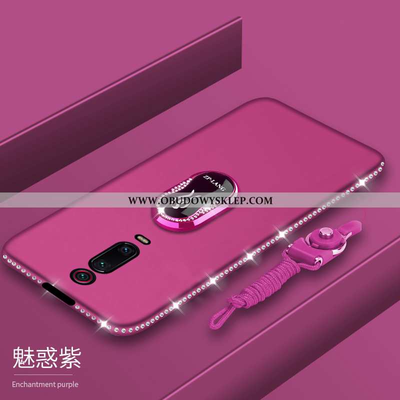 Obudowa Xiaomi Mi 9t Nubuku Telefon Komórkowy Czerwony, Etui Xiaomi Mi 9t Super Ochraniacz Fioletowy