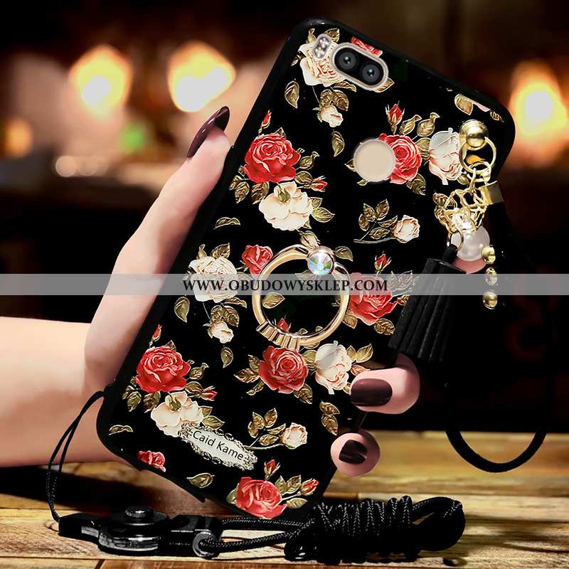 Obudowa Xiaomi Mi A1 Osobowość Telefon Komórkowy Vintage, Etui Xiaomi Mi A1 Relief Ochraniacz Czarna