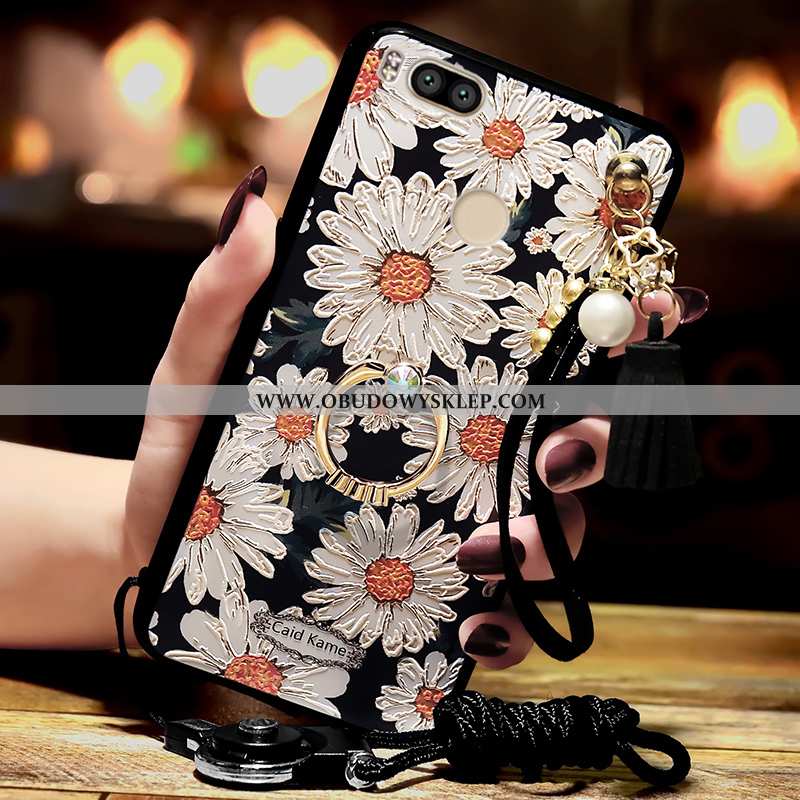 Obudowa Xiaomi Mi A1 Osobowość Telefon Komórkowy Vintage, Etui Xiaomi Mi A1 Relief Ochraniacz Czarna
