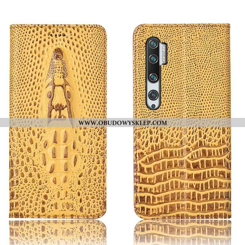Obudowa Xiaomi Mi Note 10 Skórzane Etui Czerwony, Xiaomi Mi Note 10 Ochraniacz Mały Brązowe