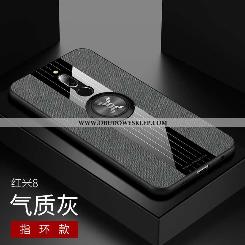 Obudowa Xiaomi Redmi 8 Silikonowe Futerał Niebieski, Etui Xiaomi Redmi 8 Ochraniacz Szkło Hartowane 