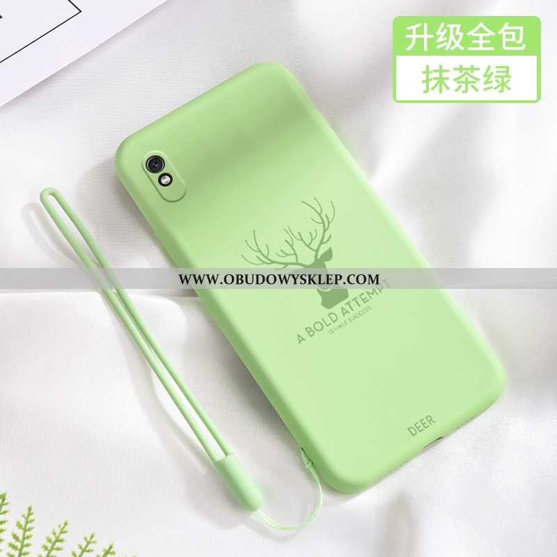 Obudowa Xiaomi Redmi 9a Nubuku All Inclusive Etui, Etui Xiaomi Redmi 9a Wiszące Ozdoby Czerwony Nett