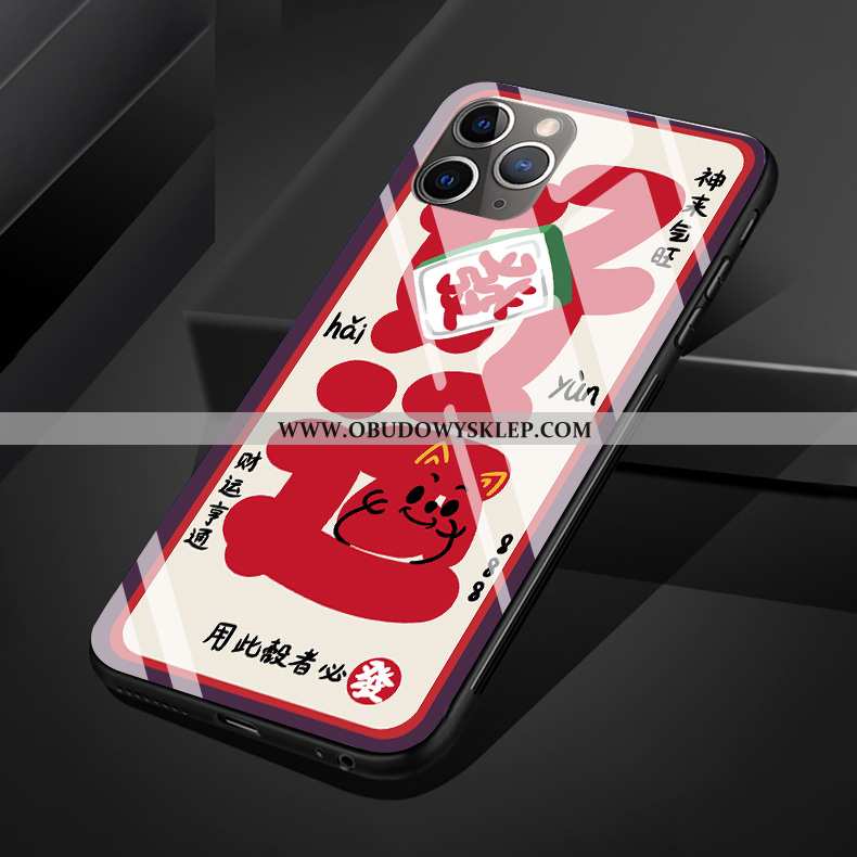 Obudowa iPhone 11 Pro Max Silikonowe Duży Rat, Etui iPhone 11 Pro Max Ochraniacz Czerwony Czerwona