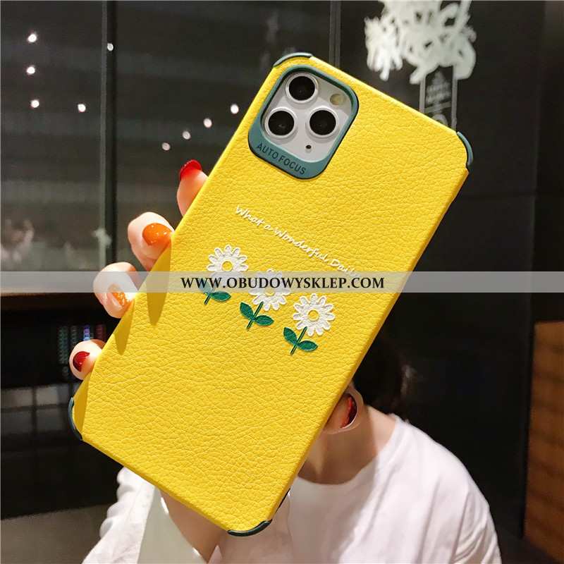 Obudowa iPhone 11 Pro Silikonowe Piękny Żółty, Etui iPhone 11 Pro Kreatywne All Inclusive Żółta