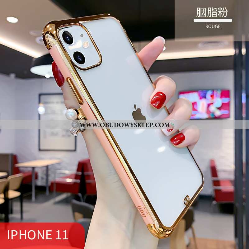 Obudowa iPhone 11 Silikonowe Futerał Proste, Etui iPhone 11 Przezroczysty Wysoki Koniec Czerwona