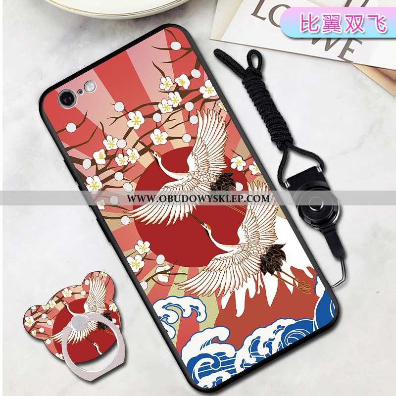 Obudowa iPhone 6/6s Osobowość All Inclusive Silikonowe, Etui iPhone 6/6s Wisząca Szyja Wspornik Czer