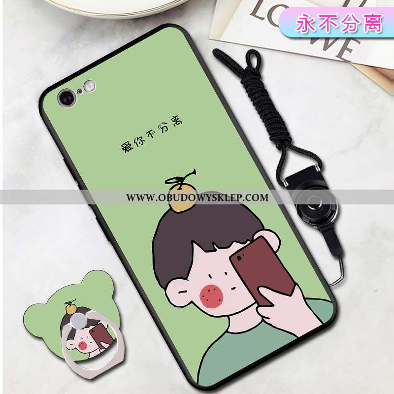 Obudowa iPhone 6/6s Osobowość All Inclusive Silikonowe, Etui iPhone 6/6s Wisząca Szyja Wspornik Czer