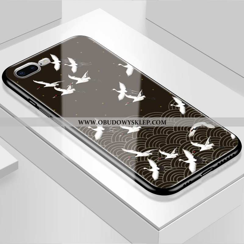 Obudowa iPhone 7 Plus Szkło Telefon Komórkowy Osobowość, Etui iPhone 7 Plus Moda Ochraniacz Czarna