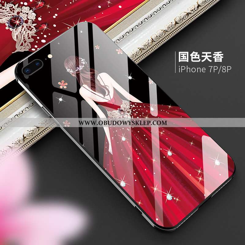 Obudowa iPhone 8 Plus Trendy Anti-fall Luksusowy, Etui iPhone 8 Plus Ochraniacz Purpurowy Fioletowy