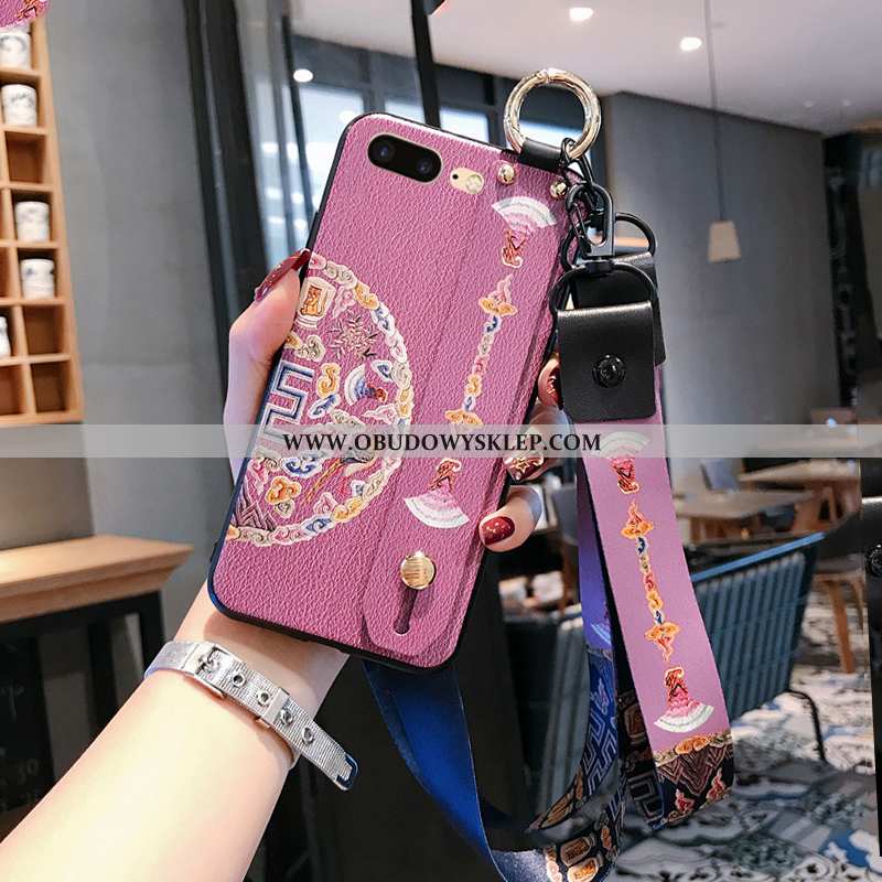 Obudowa iPhone 8 Plus Vintage Futerał Różowe, Etui iPhone 8 Plus Wiszące Ozdoby Wysoki Koniec Rozowa