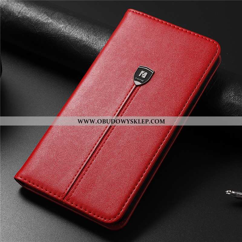 Obudowa iPhone X Ochraniacz Czerwony Nowy, Etui iPhone X Skórzane Czerwona