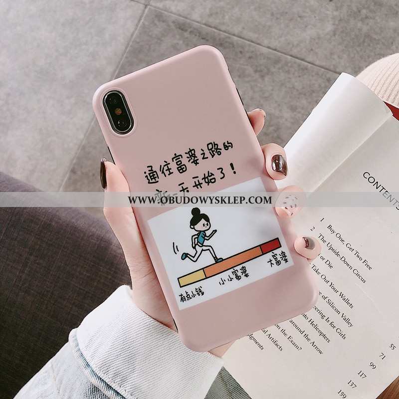 Obudowa iPhone X Silikonowe Czerwony Netto Zabawne, Etui iPhone X Osobowość Futerał Rozowa