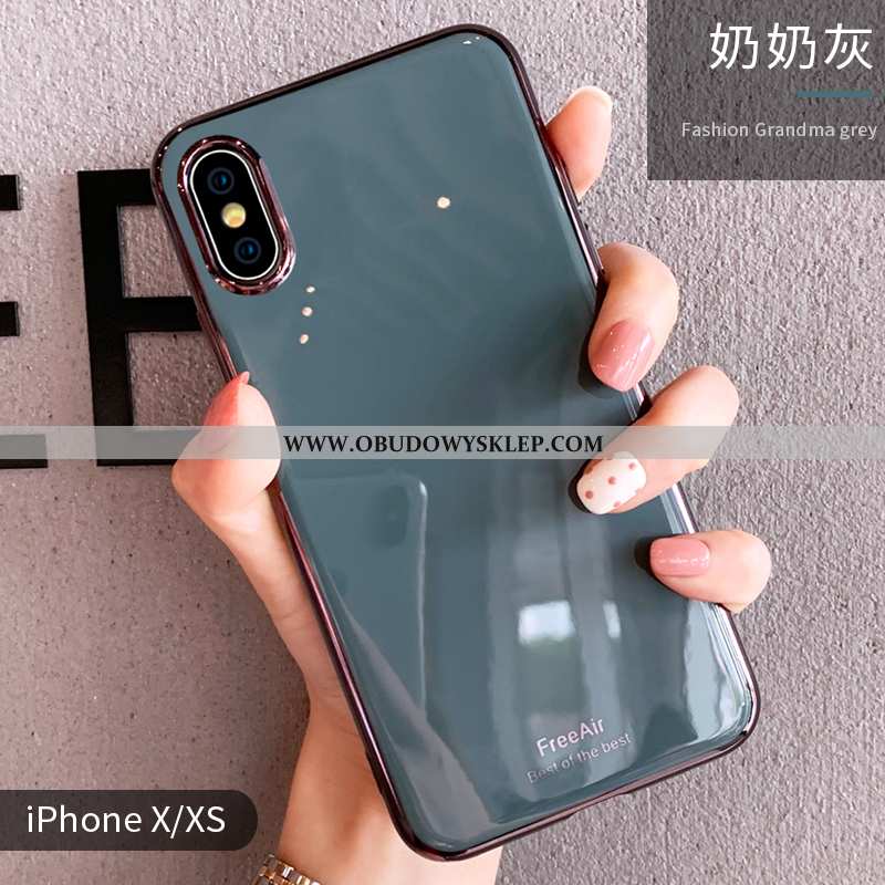 Obudowa iPhone Xs Max Cienkie Czerwony Netto Telefon Komórkowy, Etui iPhone Xs Max Miękki Anti-fall 