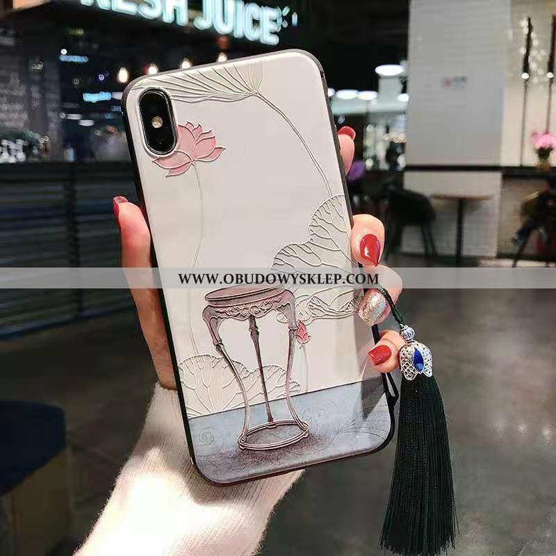 Obudowa iPhone Xs Max Moda Miękki All Inclusive, Etui iPhone Xs Max Nubuku Futerał Rozowa