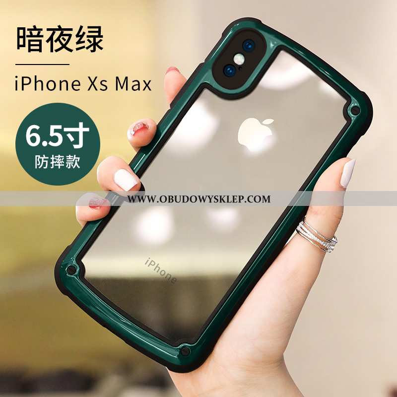 Obudowa iPhone Xs Max Silikonowe Etui Kreatywne, iPhone Xs Max Ochraniacz Anti-fall Rozowa