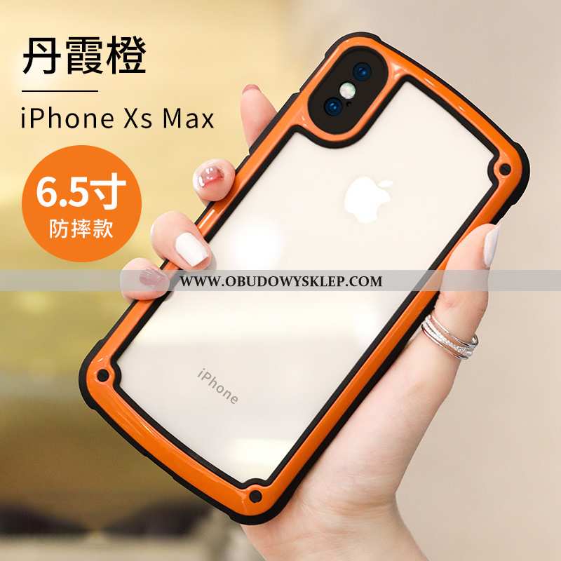 Obudowa iPhone Xs Max Silikonowe Etui Kreatywne, iPhone Xs Max Ochraniacz Anti-fall Rozowa