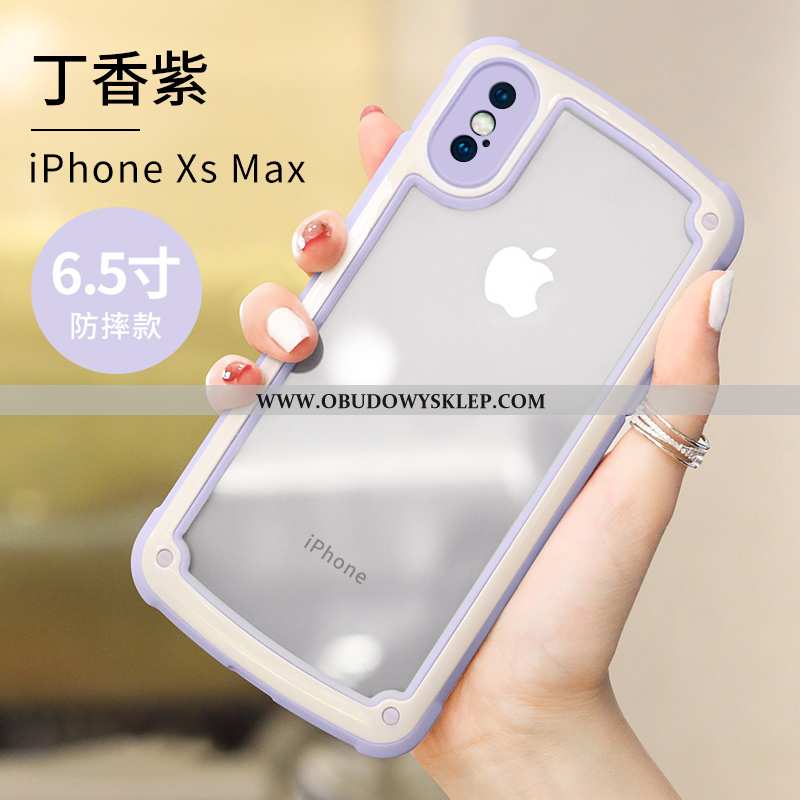 Obudowa iPhone Xs Max Silikonowe Etui Kreatywne, iPhone Xs Max Ochraniacz Anti-fall Rozowa