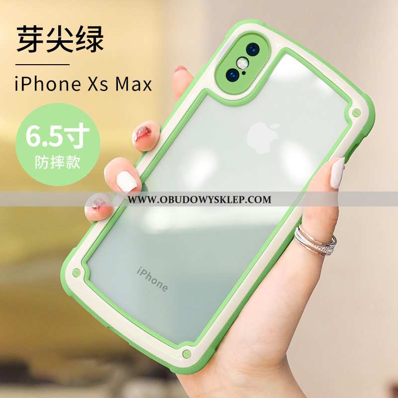 Obudowa iPhone Xs Max Silikonowe Etui Kreatywne, iPhone Xs Max Ochraniacz Anti-fall Rozowa