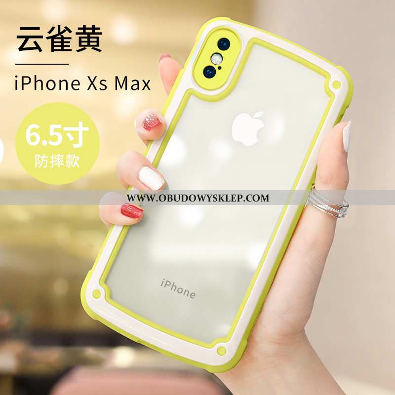 Obudowa iPhone Xs Max Silikonowe Etui Kreatywne, iPhone Xs Max Ochraniacz Anti-fall Rozowa