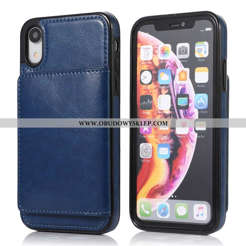 Obudowa iPhone Xs Max Skórzane Etui Różowe Pakiet Kart, iPhone Xs Max Kreatywne Portfel Rozowa