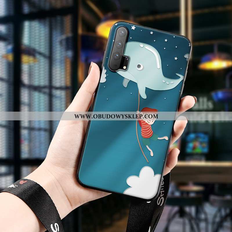 Pokrowce Honor 20 Pro Relief Anti-fall Telefon Komórkowy, Obudowa Honor 20 Pro Piękny Nubuku Zielone
