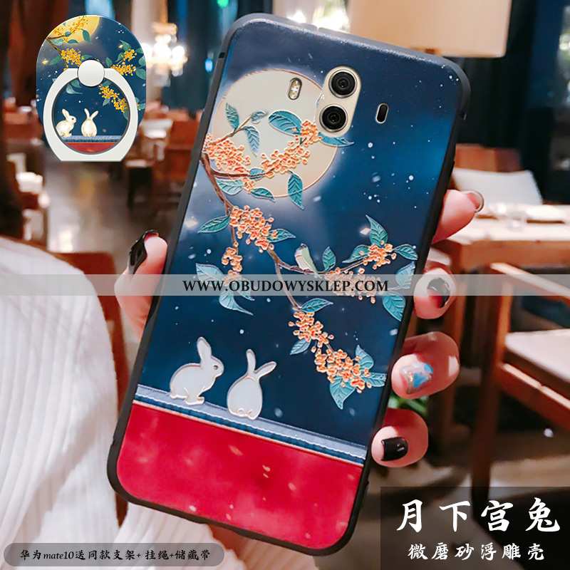 Pokrowce Huawei Mate 10 Silikonowe Cienkie Relief, Obudowa Huawei Mate 10 Ochraniacz Osobowość Czerw