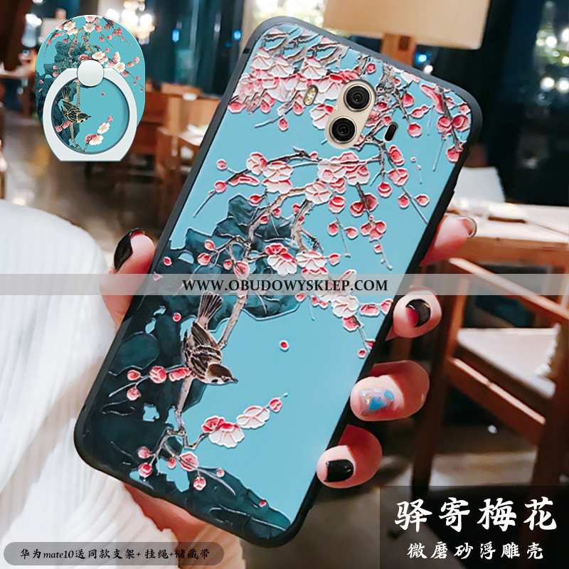 Pokrowce Huawei Mate 10 Silikonowe Cienkie Relief, Obudowa Huawei Mate 10 Ochraniacz Osobowość Czerw