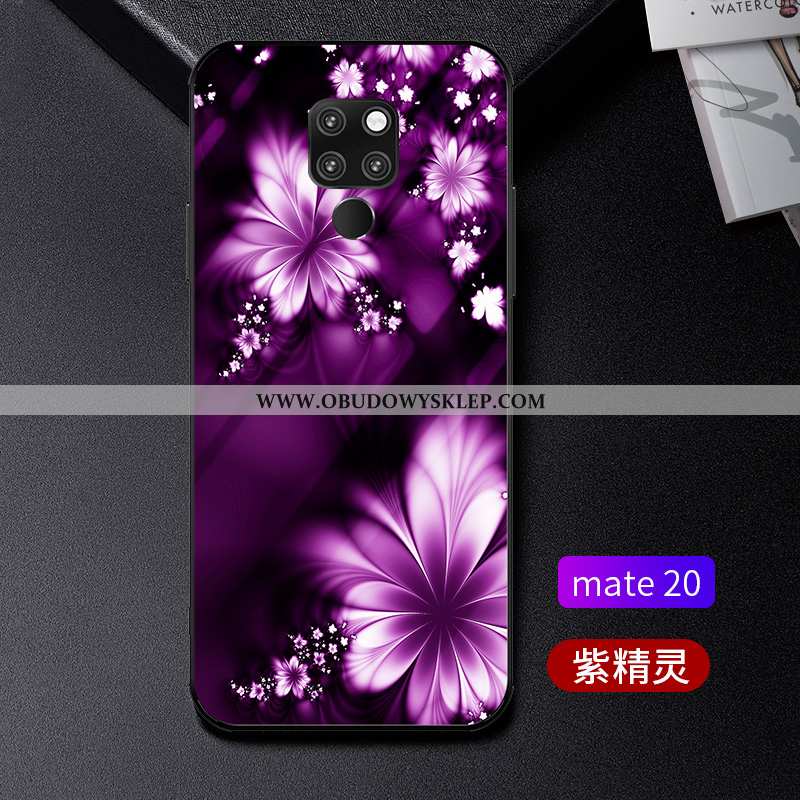 Pokrowce Huawei Mate 20 Ochraniacz Cienkie Trendy, Obudowa Huawei Mate 20 Szkło Anti-fall Niebieska