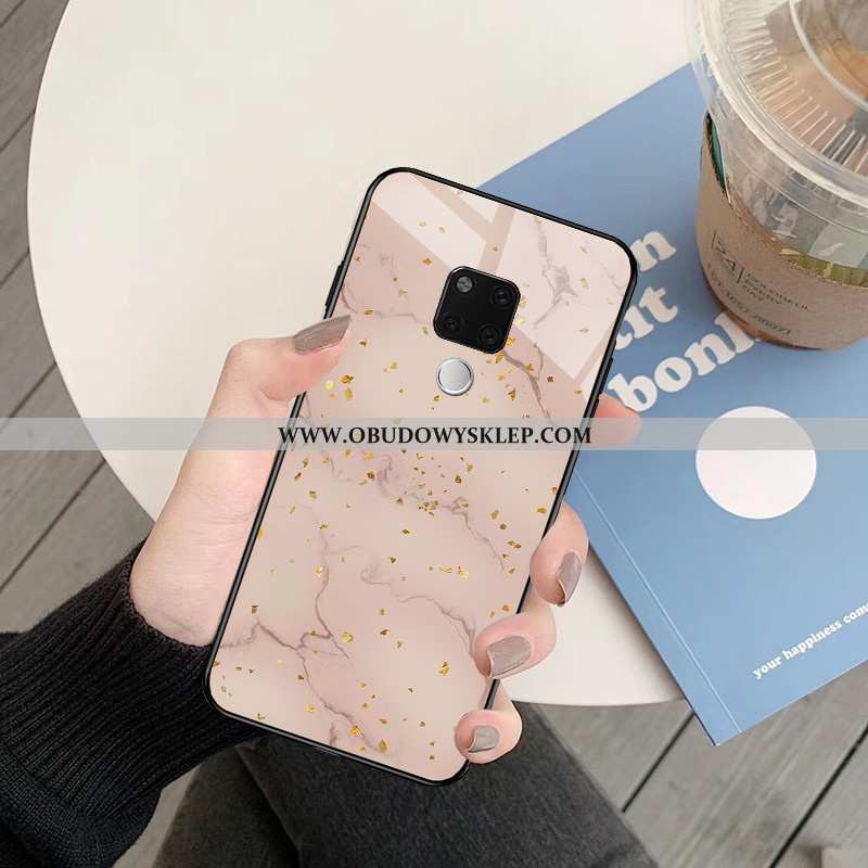 Pokrowce Huawei Mate 20 Szkło Wiatr Proste, Obudowa Huawei Mate 20 Moda Świeży Niebieska